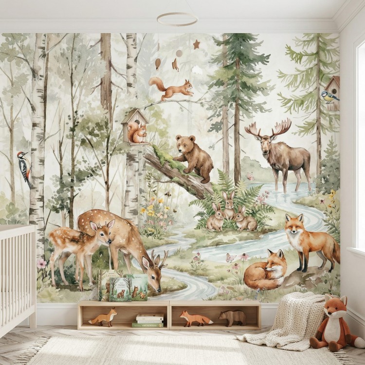 fototapeta leśne zwierzęta.jpg