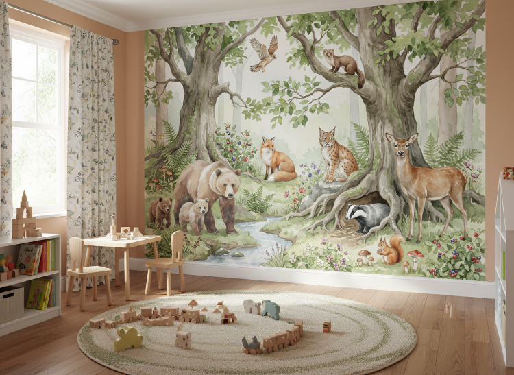 fototapeta leśne zwierzęta las.png