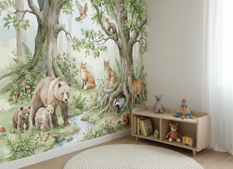 fototapeta leśne zwierzęta.png