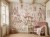 Scandinavian style children’s room with fantasy wallpaper, neutral tones, and natural textures.jpeg